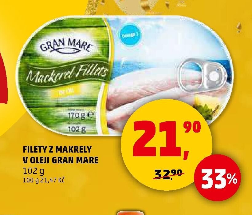 FILETY Z MAKRELY V OLEJI GRAN MARE