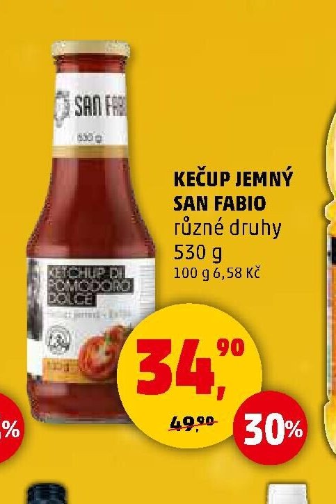 KEČUP JEMNÝ SAN FABIO různé druhy
