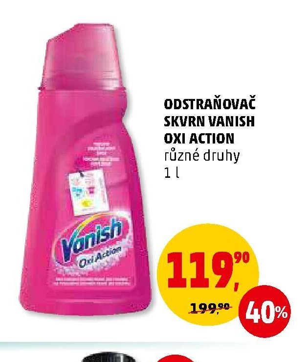 ODSTRAŇOVAČ SKVRN VANISH OXI ACTION