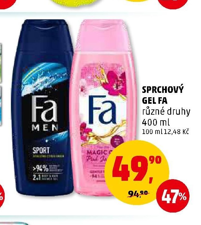 SPRCHOVÝ GEL FA