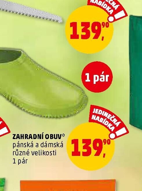 ZAHRADNÍ OBUV