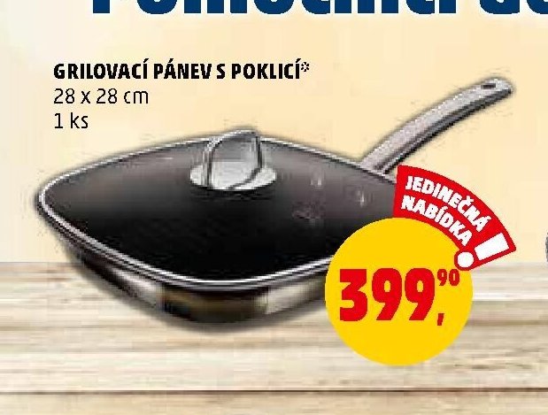 GRILOVACÍ PÁNEV S POKLICÍ