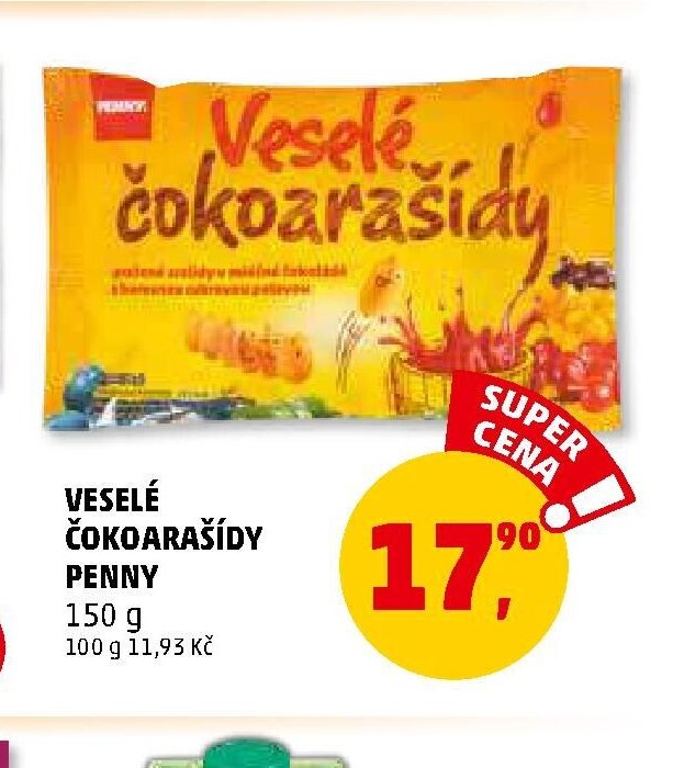 Veselé čokoarašídy Penny