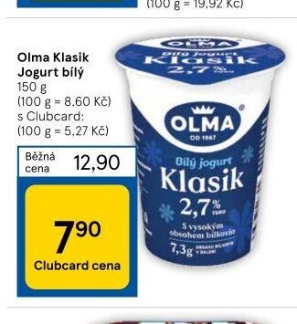 Olma Klasik Jogurt bílý