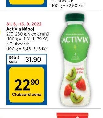 Activia Nápoj 270-280 g
