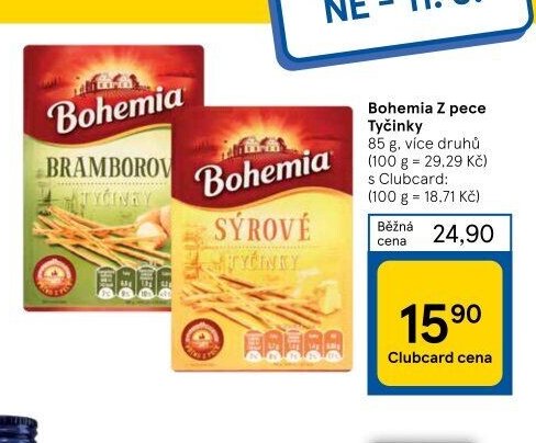 Bohemia Z pece Tyčinky