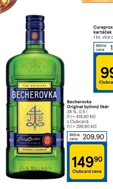 Becherovka Original bylinný likér