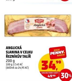 Anglická slanina Řezníkův talíř
