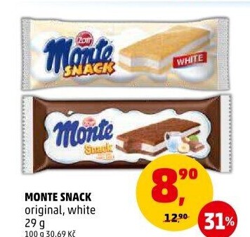Dezert mléčný Monte Snack Zott