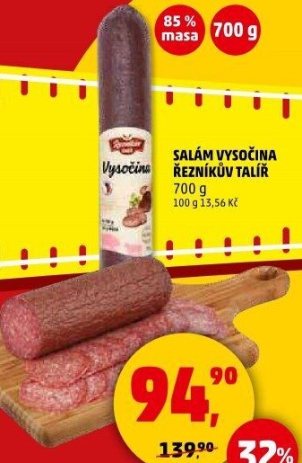 Salám Vysočina Řezníkův talíř