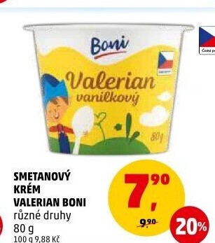 Smetanový krém Valerian Boni