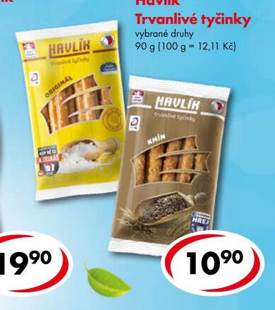 Havlík Trvanlivé tyčinky