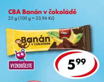 CBA Banán v čokoládě
