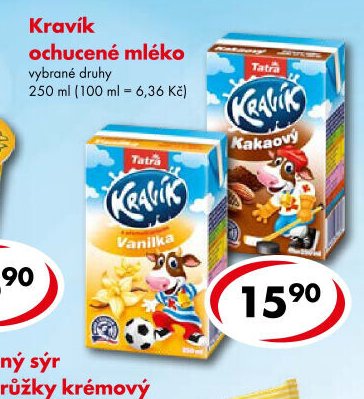 Kravík ochucené mléko