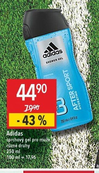 Adidas sprchový gel pro muže různé druhy 250 ml