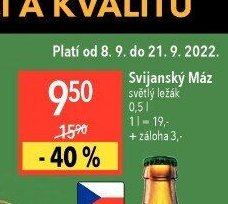Svijanský Máz světlý ležák 0,5 l