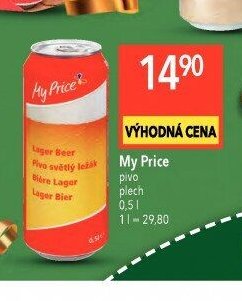 My Price pivo plech 0,5 l