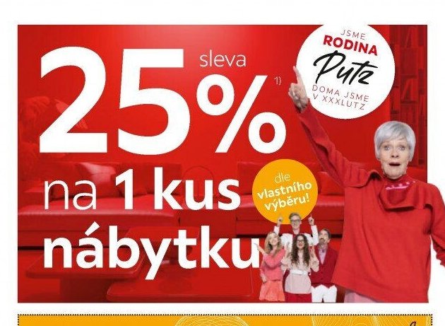 Sleva 25% na 1 kus nábytku - XXXLutz akcniletaky.com