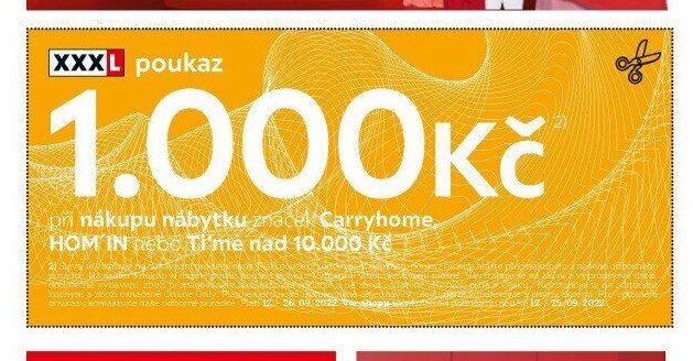 XXXL poukaz 1.000 Kč - XXXLutz akcniletaky.com
