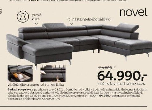 Kožená sedací souprava - XXXLutz akcniletaky.com