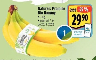 Banány bio Nature'