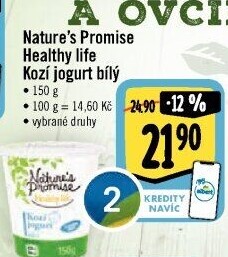 Bílý jogurt kozí Healthy life Nature'