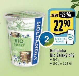 Bílý jogurt selský bio Hollandia