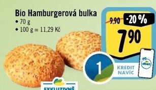 Bulka na hamburger bio