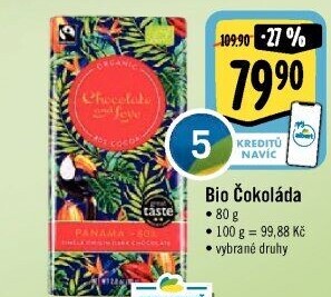 Čokoláda bio Chocolate &amp