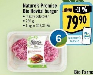 Hovězí burger Bio Nature'