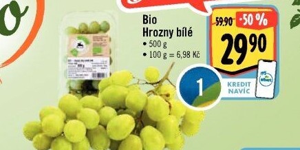 Hrozny bílé bio
