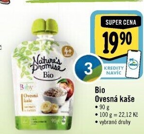 Kapsička do ručičky Kašička ovesná bio Baby Nature'