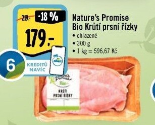 Krůtí prsní řízky bio Nature'