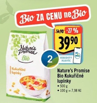 Lupínky kukuřičné bio Nature'