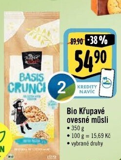 Müsli křupavé bio Hafer Rosi