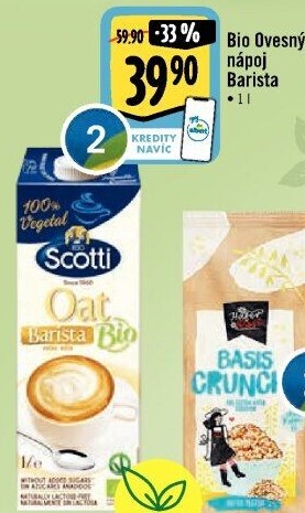 Ovesný nápoj Bio Barista Scotti