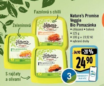 Pomazánka fazolová s chilli Veggie Bio Nature'