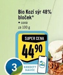 Sýr kozí přírodní bio 48%