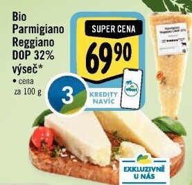 Sýr Parmigiano Reggiano bio DOP 32%