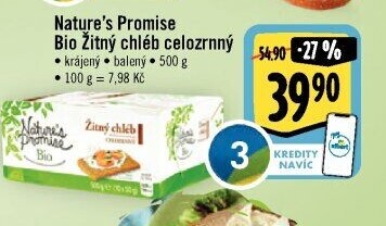 Žitný chléb bio Nature'