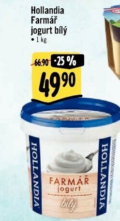 Bílý jogurt Farmář Hollandia
