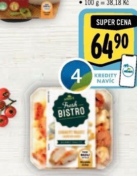 Cornetti rigati s kuřetem gyros Albert Fresh Bistro