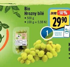 Hrozny bílé bio