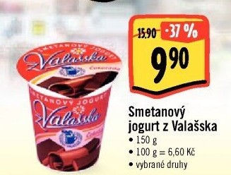 Jogurt smetanový ochucený z Valašska Mlékárna Valašské Meziříčí