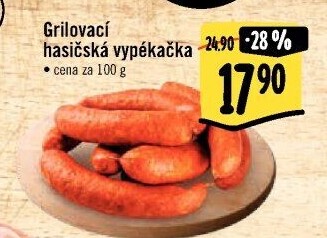 Klobása hasičská vypékačka