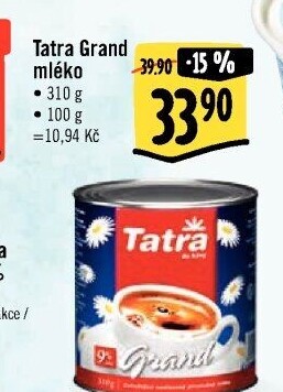 Mléko kondenzované Tatra Grand