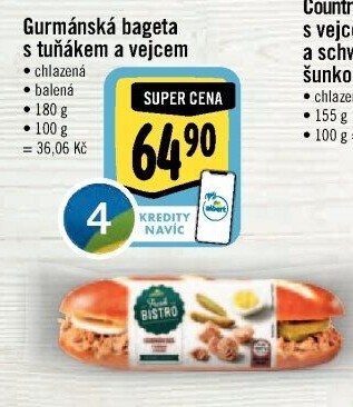 Obložená bageta Albert Fresh Bistro