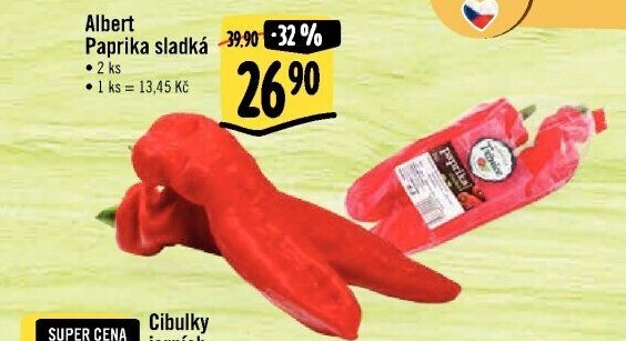 Paprika červená Albert