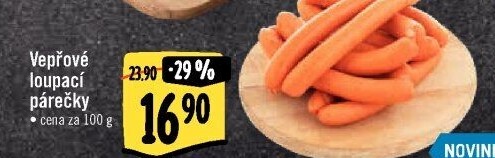 Párky vepřové loupací