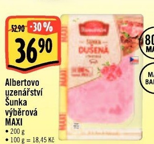 Šunka výběrová dušená Albertovo uzenářství